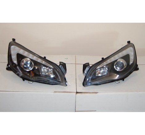 Fanali Day Light Opel Astra J DRL Nero