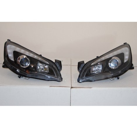 Phare Avant Lumière De Jour Opel Astra J DRL Noir