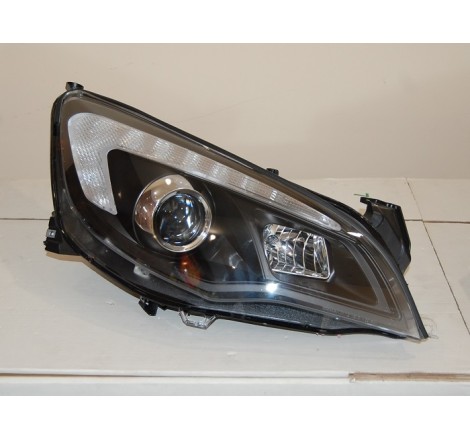 Set Of Headlamps Day Light Opel Astra J DRL Black