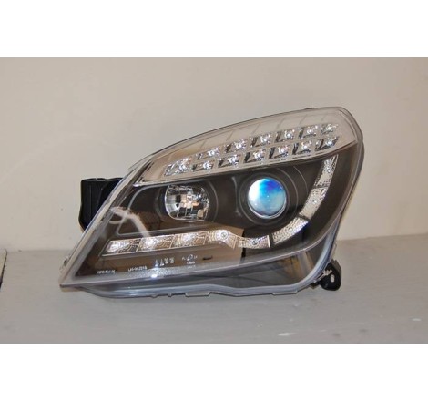 Faros Delanteros Luz De Dia Opel Astra H 3P. Int Led Black