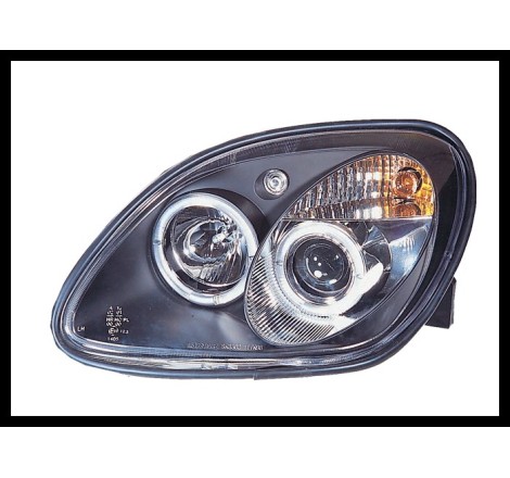 Faros Delanteros Ojos De Angel Mercedes SLK 96 Black