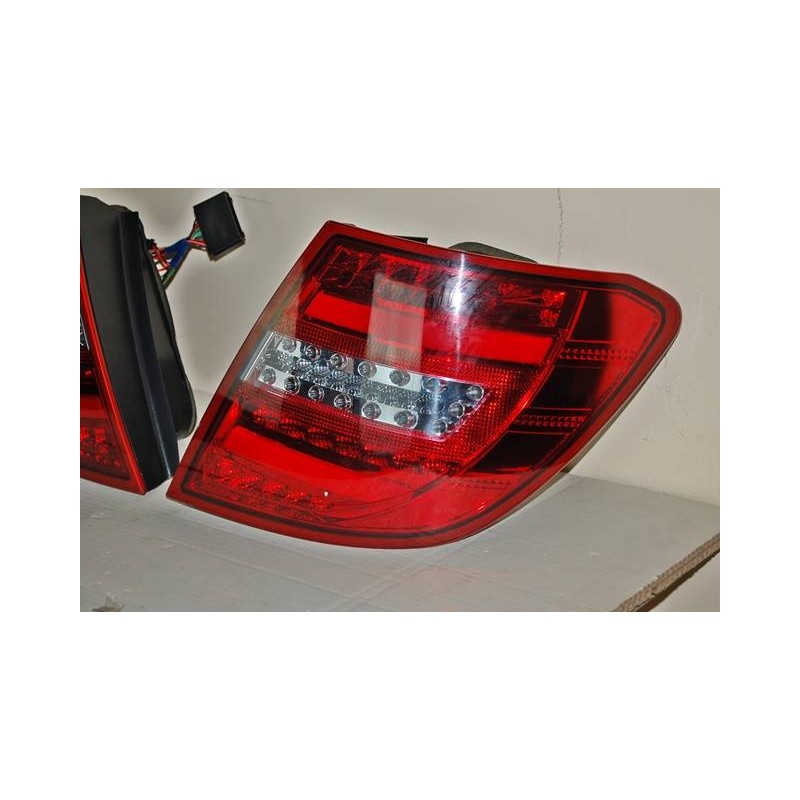 Fanali Posteriori Cardna Mercedes W204 2011-2014 Led Red Clear