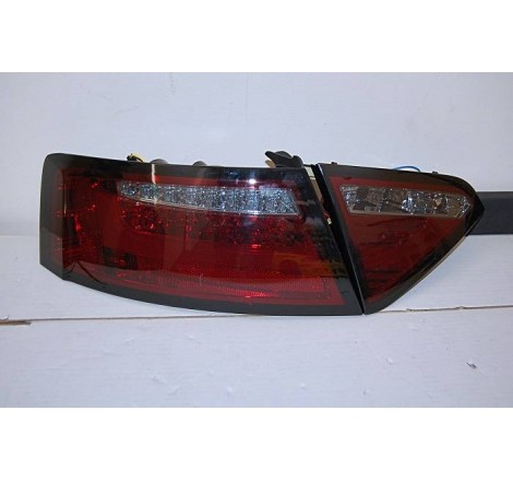 Fanali Posteriori Audi A5 2-4P 07-09 Led Red/Smoked Cardna