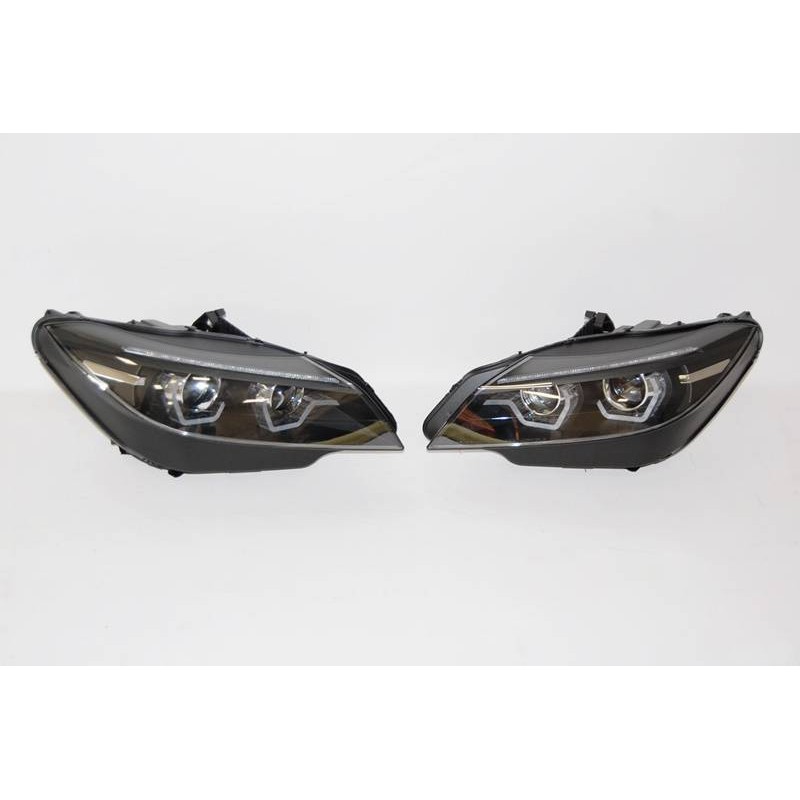 Set Of Headlamps BMW Z4 E89 09-13 Black Drl Xenon