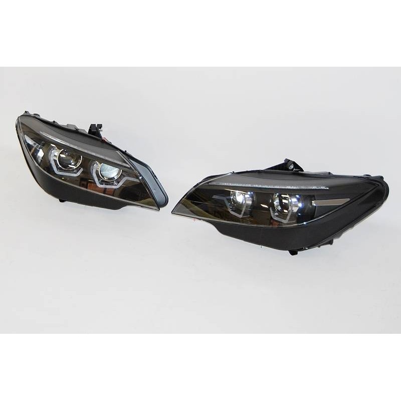 Set Of Headlamps BMW Z4 E89 09-13 Black Drl Xenon