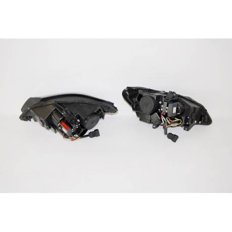 Set Of Headlamps BMW Z4 E89 09-13 Black Drl Xenon
