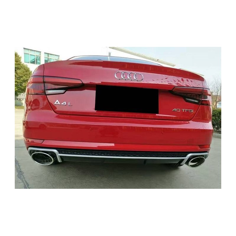 Rear Diffuser Audi A4 B9 2016+ Look RS4 ABS