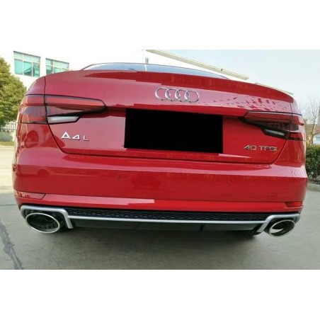 DIFUSSORE POSTERIORE AUDI A4 B9 2016+ LOOK RS4 ABS