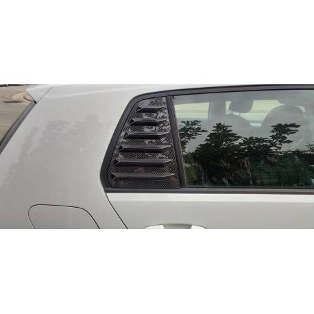 Couvrir les fenêtres Volkswagen Golf 7 / 7.5 5 Portes Look Carbone