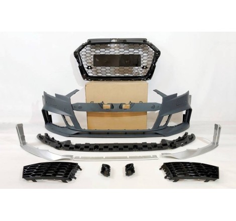 Front Bumper Audi A3 2016-2019 Sportback Look RS3