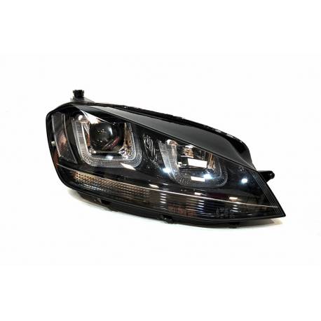 Set Of Headlamps Day Light Volkswagen Golf 7 Xenon DRL Black