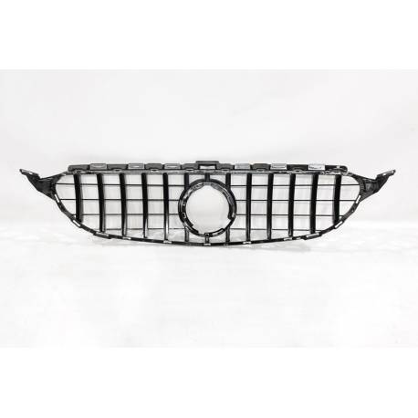 Front Grill Mercedes W205 2019 Look GT Full Black