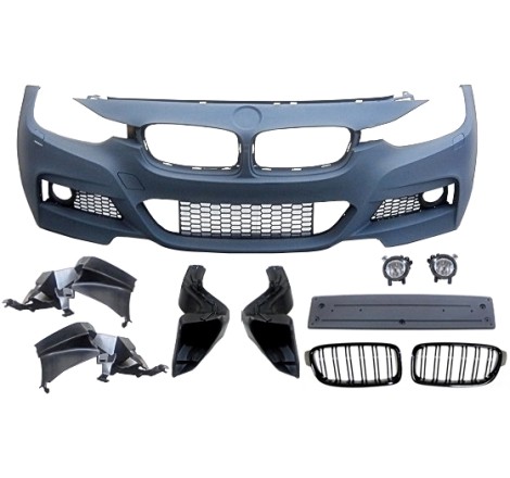 Front Bumper BMW F30 / F31 Look M-Tech Fog Lamps Grills