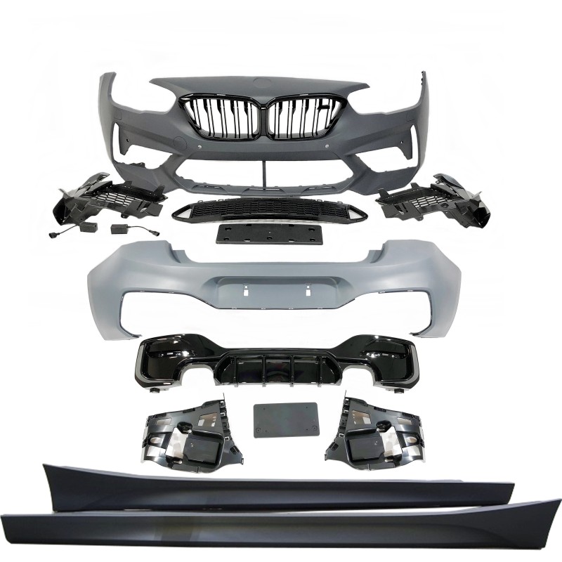 Kit De Carrocería BMW F20 LCI M2C 2 Salidas doble Brillante Negro