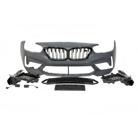 Kit De Carrocería BMW F20 LCI Look M2C 2 Salidas doble Brillante Negro