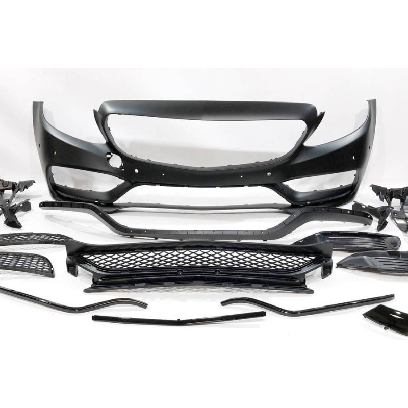 Front Bumper Mercedes W205 2014-2018 2D / 4D / SW look AMG C63