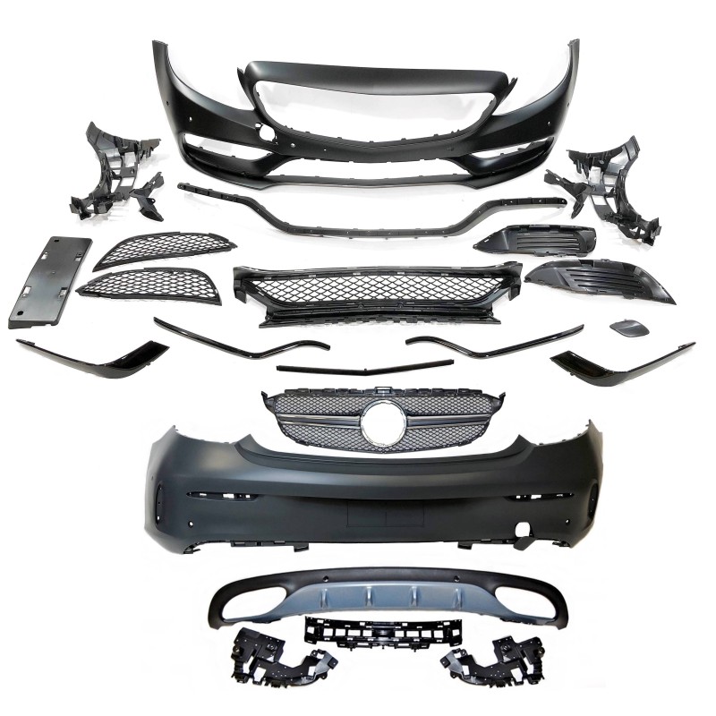 Kit De Carrosserie Mercedes W205 2014-2018 Coupe Look AMG