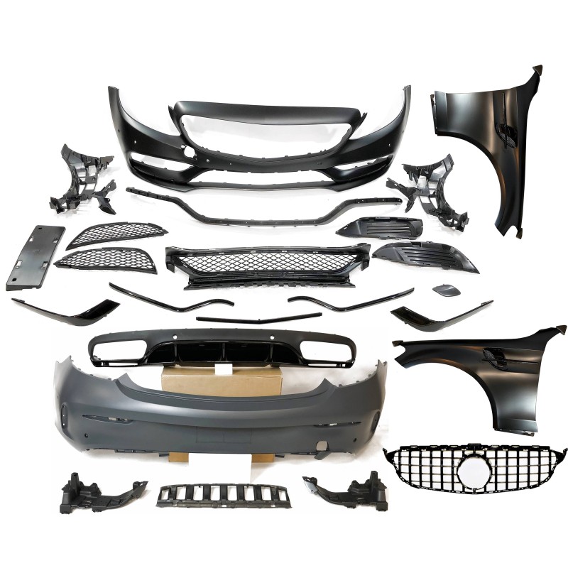 Kit Estetici Mercedes W205 2014-2018 Coupe Look AMG C63