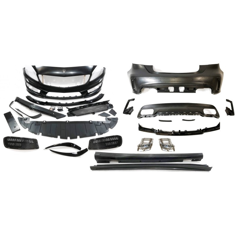 Kit de carrosserie MERCEDES W176 A45 2012-2015 LOOK AMG Avec les capteurs de stationnement.