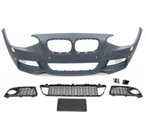 Front Bumper BMW F20 / F21 12-14 3-5D Look M-Tech Park Assistant