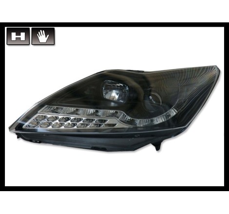 Fari Day Light Ford Focus 2008, Intermitente Led, Black