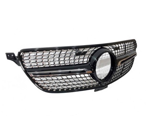 Front Grill Mercedes GLE Coupe C292 (2015-2018) GLE W166 SUV (2015-2018) Look Diamond Camera Front Grill Mercedes GLE Coupe C292 (2015-2018) GLE W166 SUV (2015-2018) Look Diamond Camera