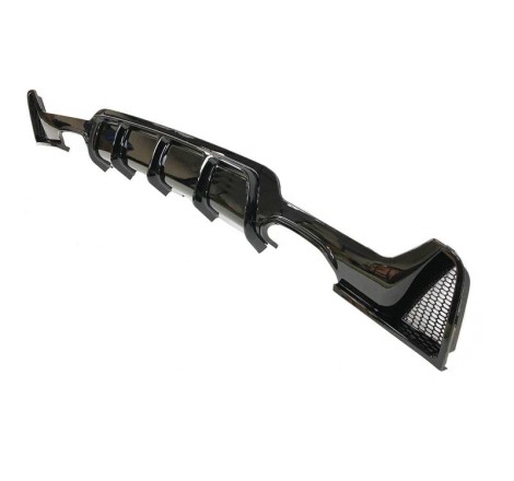 Rear Diffuser BMW F32 / F33 / F36 Look M Performance 2 Exhausts Double Glossy Black