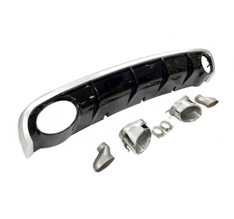 Difussore posteriore Audi A6 Sedan / Avant C7 2011-2014 Look RS6 ABS