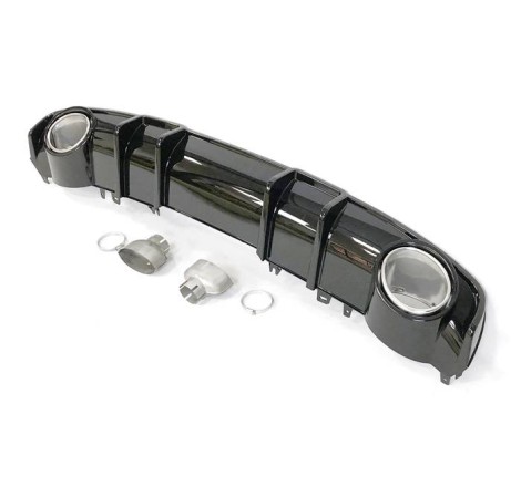 Rear Diffuser Audi A4 B9 2016+ Look RS4 ABS
