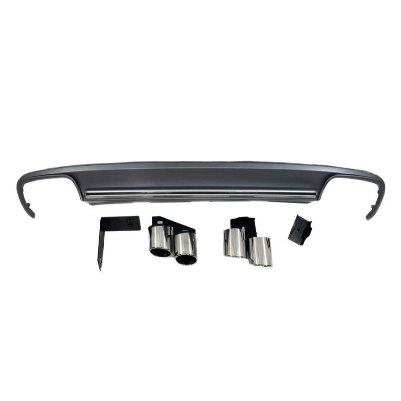 Rear diffuser AUDI A4 B8 LIMOUSINE / AVANT 2012-2015 ABS