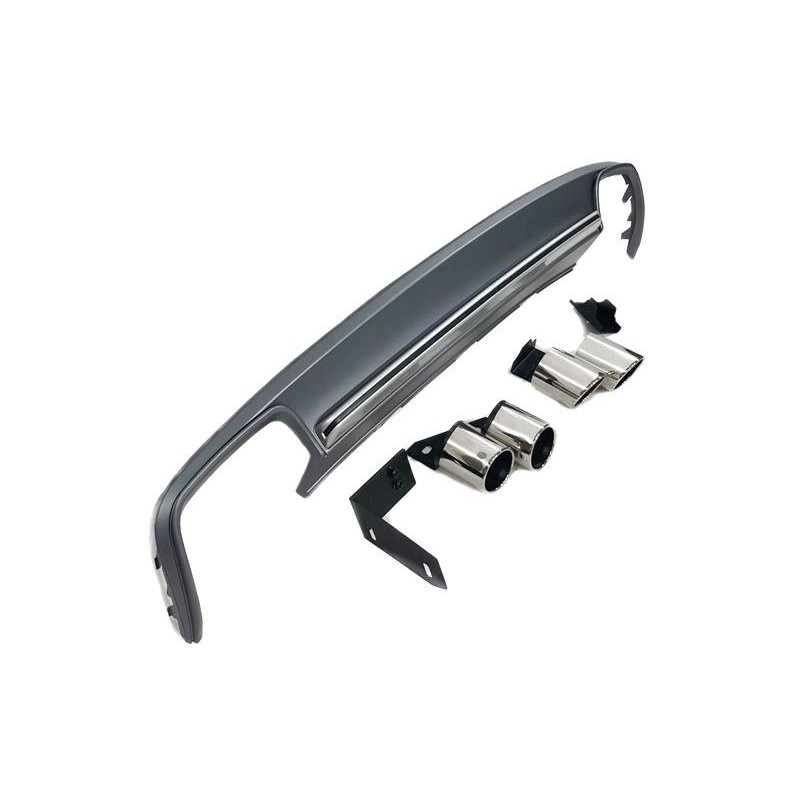 Rear diffuser AUDI A4 B8 LIMOUSINE / AVANT 2012-2015 ABS