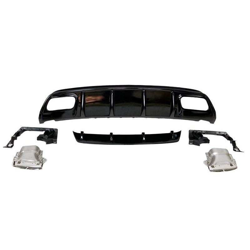 Rear Diffuser Mercedes W176 2012-2018 Look A45 ABS