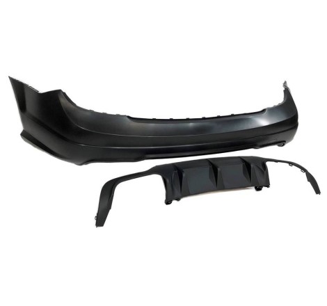 Pare-Choc Arrière Mercedes W204 11-13 2-4P Look AMG C63 Parktronic ABS