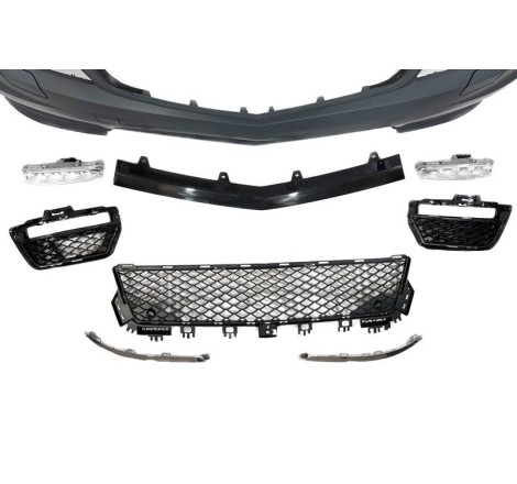 Front Bumper Mercedes W204 Coupe / 4 Doors 2007-2013  look AMG C63 Park Sensor
