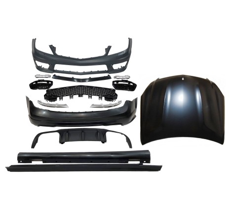 KIT DE CARROSSERIE MERCEDES W204 2007-2013 LOOK AMG CAPOT