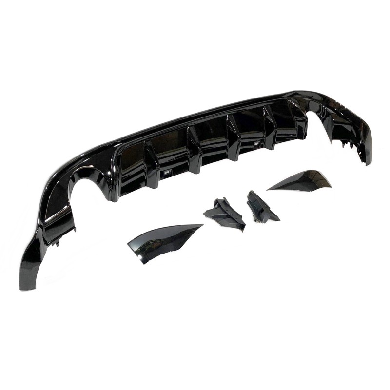 Rear Diffuser Volkswagen Golf 7.5 Glossy Black