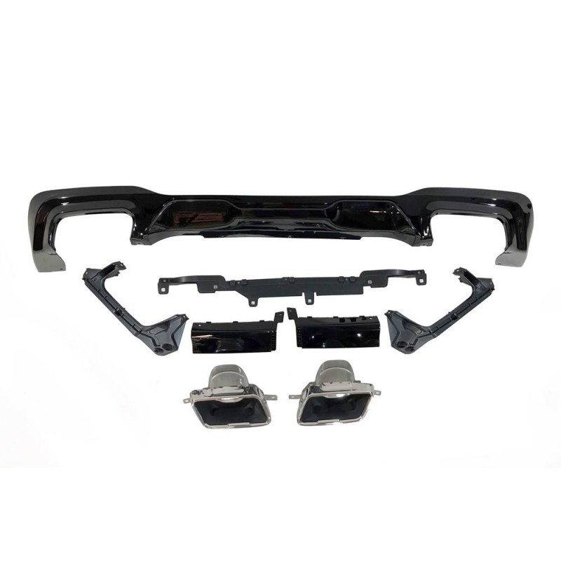 Rear Diffuser BMW F44 look M Performance Glossy Black