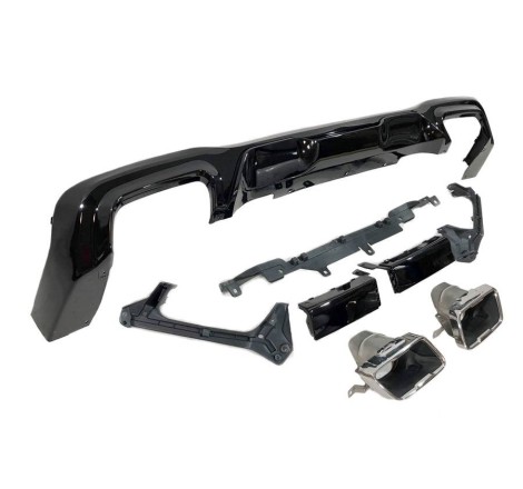 Difusor Trasero BMW F44 look M Performance Brillante Negro