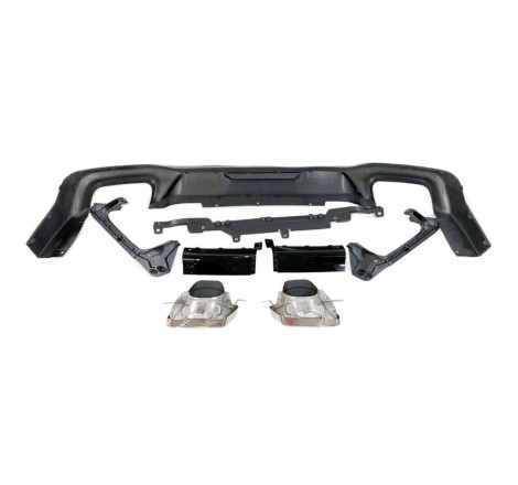 Diffusore Posteriore BMW F44 look M Performance Nero lucido