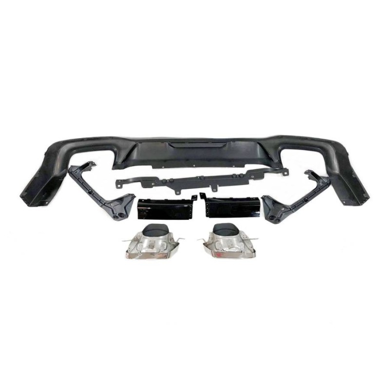 Rear Diffuser BMW F44 look M Performance Glossy Black