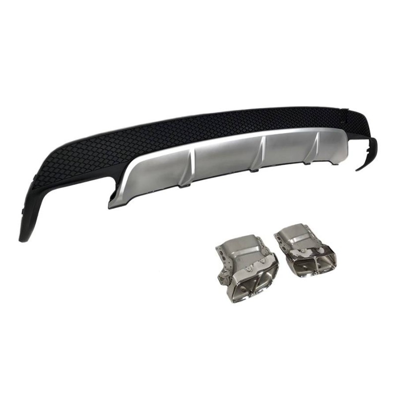 Rear Diffuser Mercedes CLA W117 2013-2018 Look A45 ABS