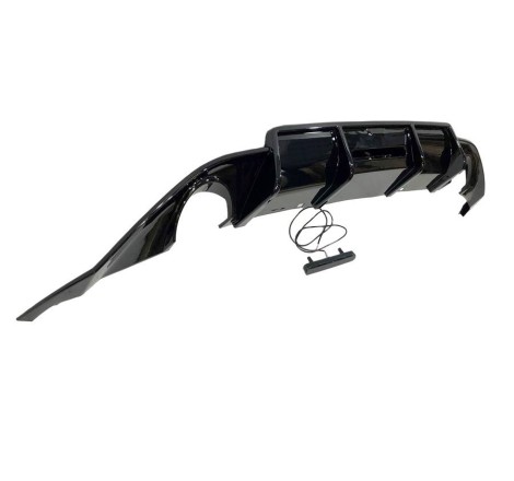 Rear Diffuser Volkswagen Golf 7 look TCR Glossy Black