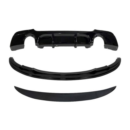 Kit Estetici BMW E92 2006-2009 look M Performance Nero lucido