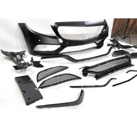Paraurti Anteriore Mercedes W205 2014-2018 Coupe / 4P / SW look AMG C63 Spoiler anteriore