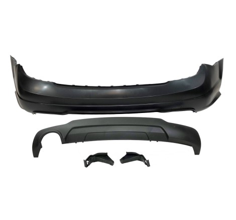 Paraurti Posteriore Mercedes W204 07-13 2-4P 1 Scarico Look AMG ABS