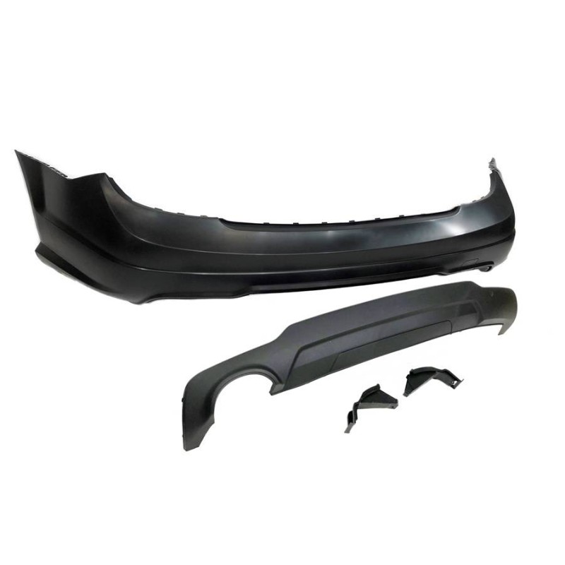 Paragolpes Trasero Mercedes W204 07-13 2-4P 1 Salida Look AMG ABS