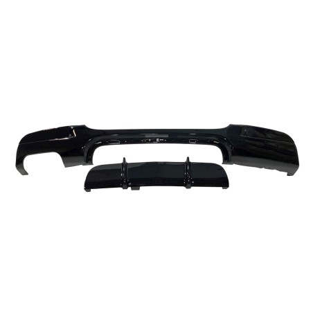Diffusore Posteriore BMW E90 / E91 look M Performance Nero Lucido