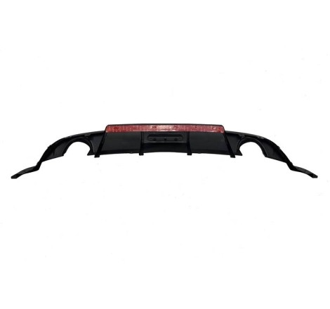 Diffusore Posteriore Volkswagen Golf 7.5 Look TCR Nero lucido Red Light