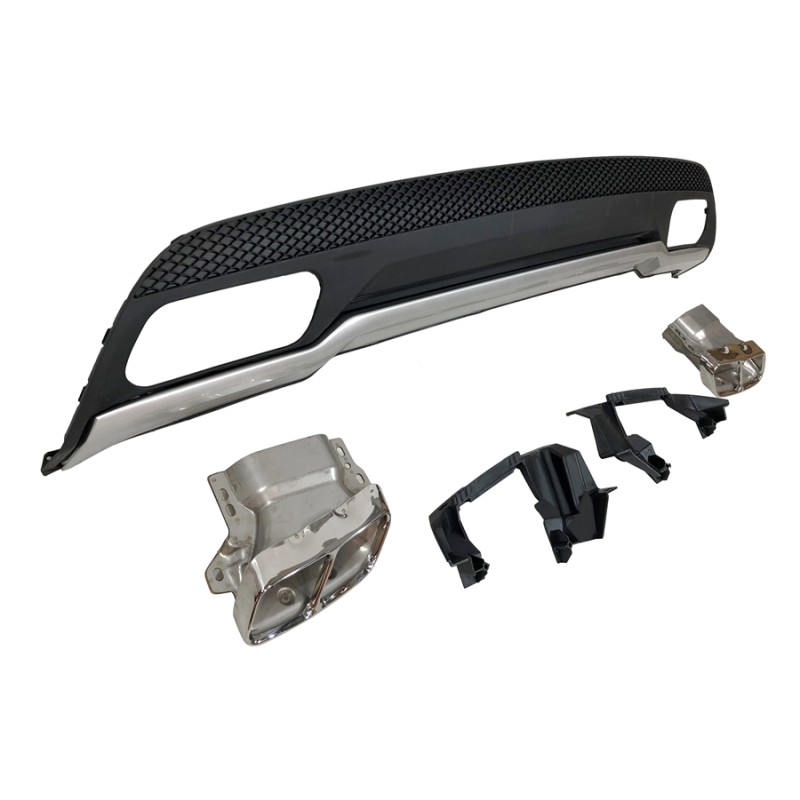 Rear Diffuser Mercedes W176 2012-2018 Look A45 ABS