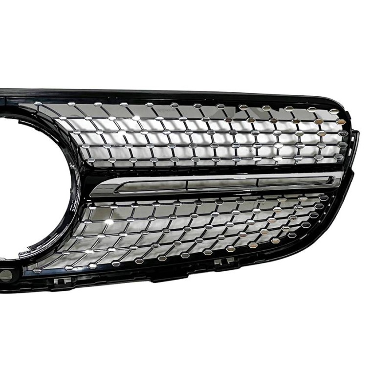 Front Grill Mercedes X253 2015-2019 Diamond Full Black Camera